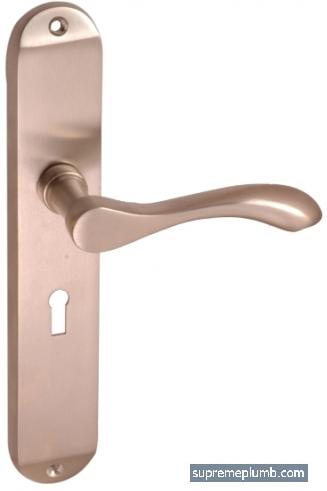 Ambassador Lever Lock Satin Nickel